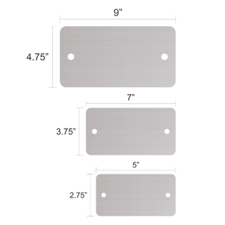 Custom Stainless Steel Tribute Plate - Laser Traditions Engraving & Gift