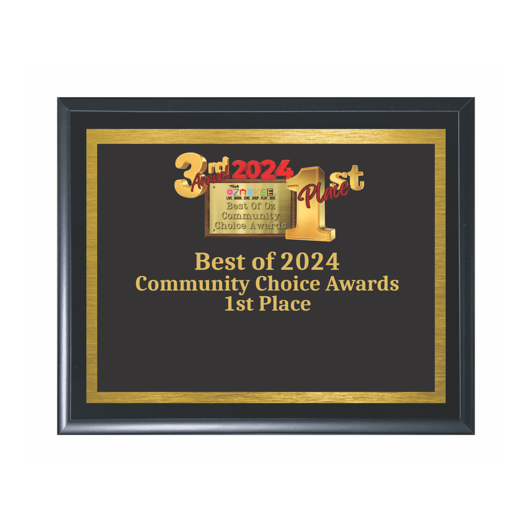 Tour Ozaukee Community Choice Awards - Laser Traditions Engraving & Gift
