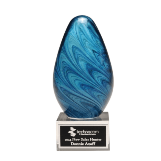 Colorful Glass Award for Employee and Performance Recognition - Laser Traditions Engraving & Gift