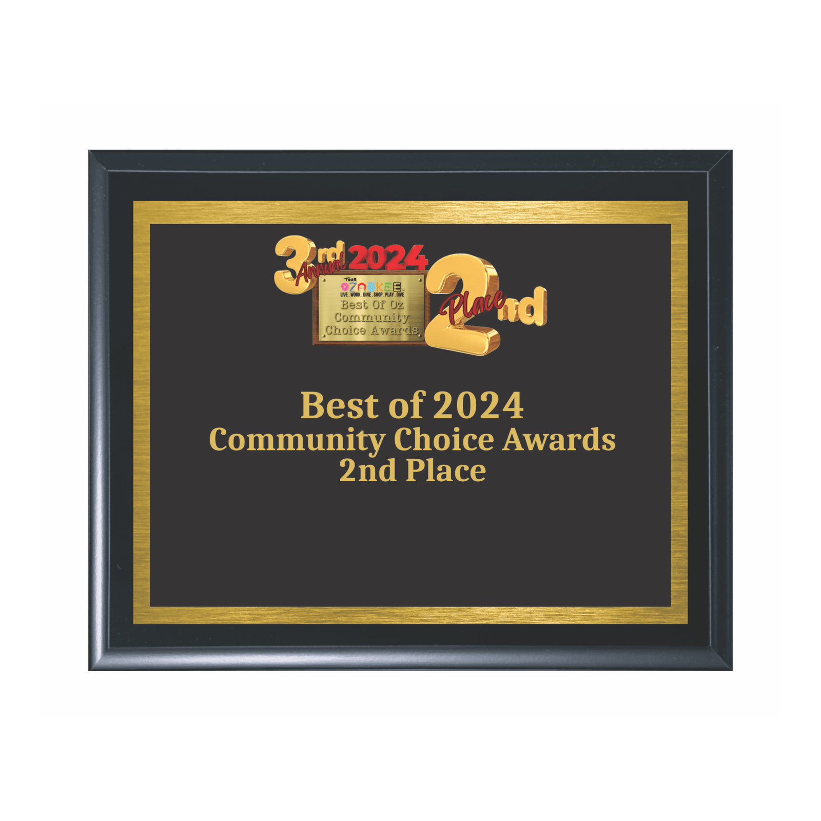 Tour Ozaukee Community Choice Awards - Laser Traditions Engraving & Gift