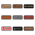 standard framed leatherette badge collage