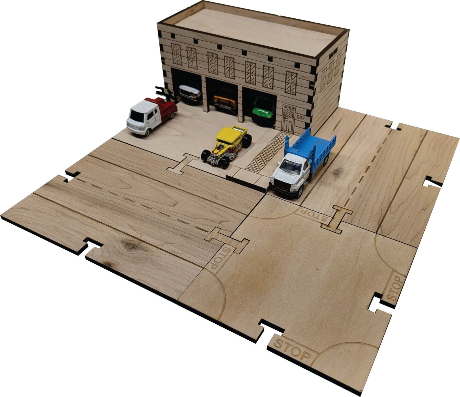 House DIY Matchbox Hot Wheels Toy - My Car City Building Sets - Laser Traditions Engraving & Gift