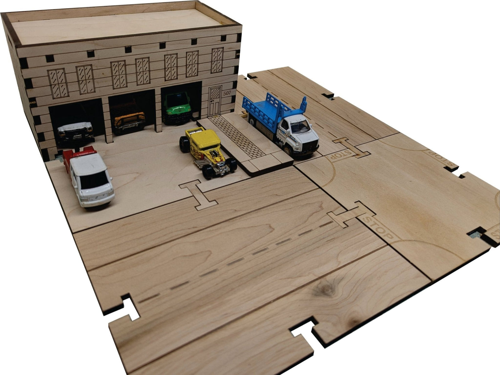 House DIY Matchbox Hot Wheels Toy - My Car City Building Sets - Laser Traditions Engraving & Gift