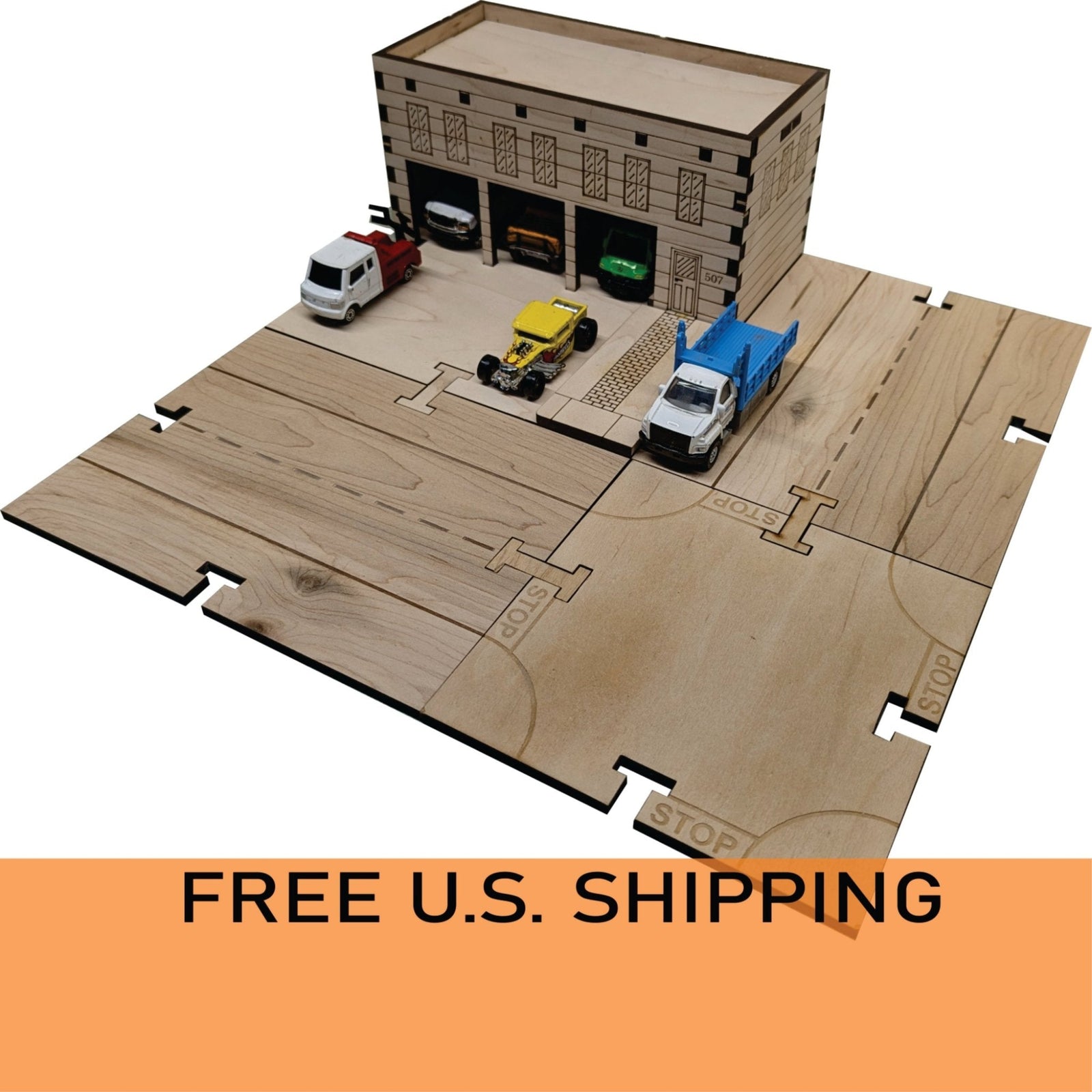 House DIY Matchbox Hot Wheels Toy - My Car City Building Sets - Laser Traditions Engraving & Gift