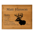 Custom Solid Wood Hunting Plaque - Laser Traditions Engraving & Gift