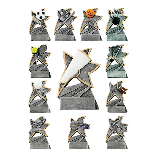 Jazz Star Resin Award with Custom Engraving - Laser Traditions Engraving & Gift