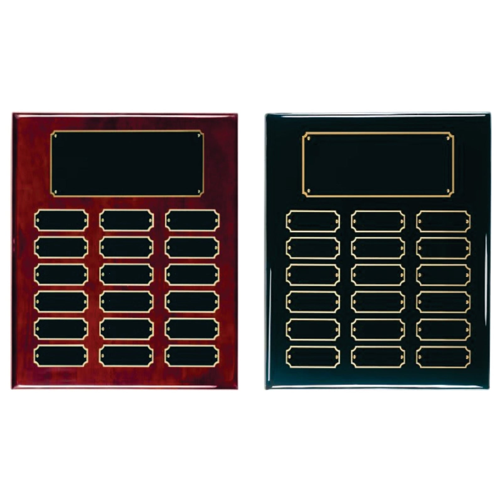 18 Plate Perpetual Plaque with Engraving and Gloss Finish - Laser Traditions Engraving & Gift