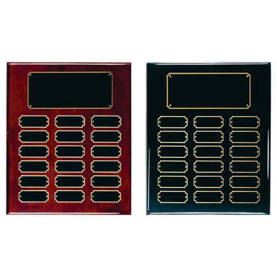 18 Plate Perpetual Plaque with Engraving and Gloss Finish - Laser Traditions Engraving & Gift