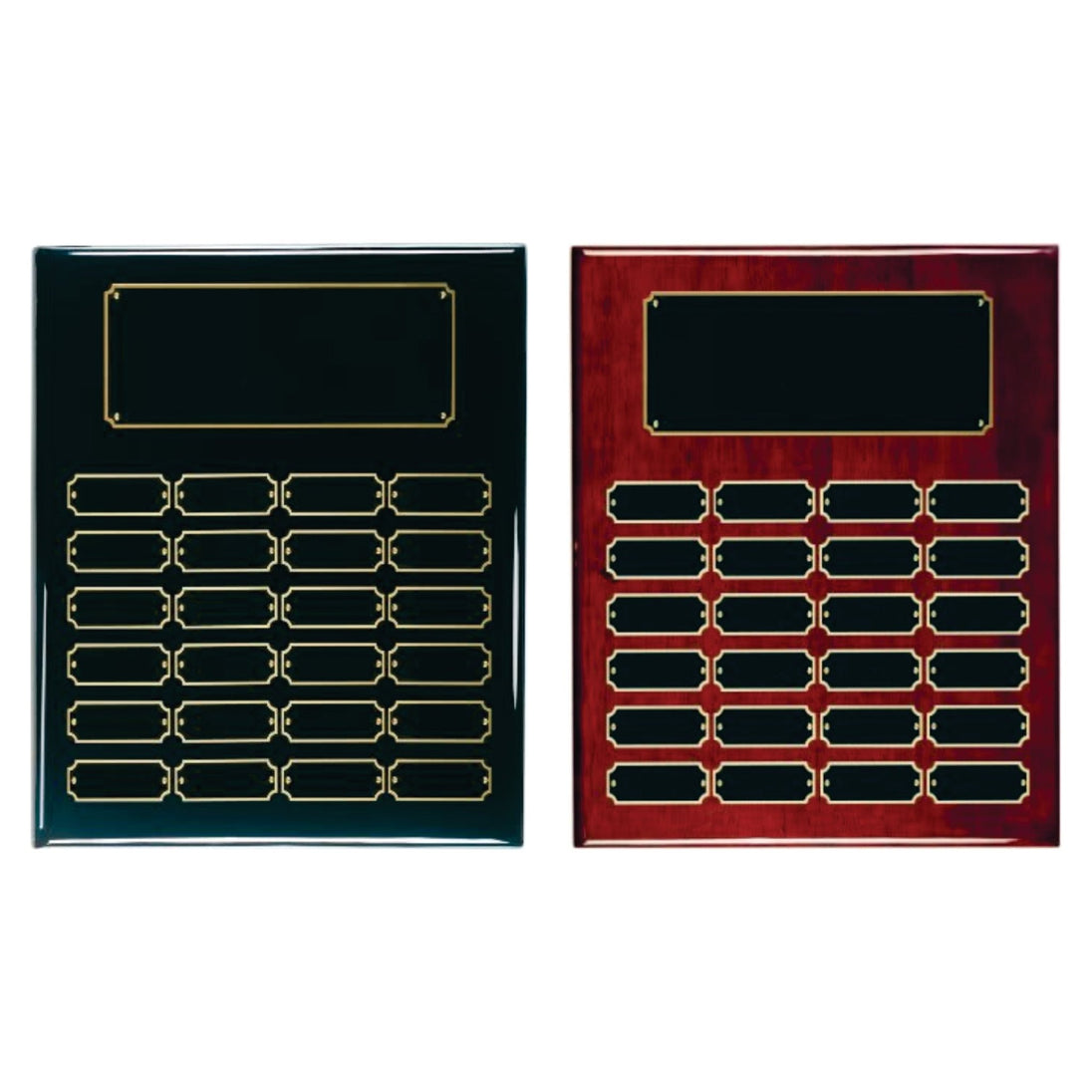 24 Plate Perpetual Plaque with Custom Engraving and Gloss Finish - Laser Traditions Engraving & Gift