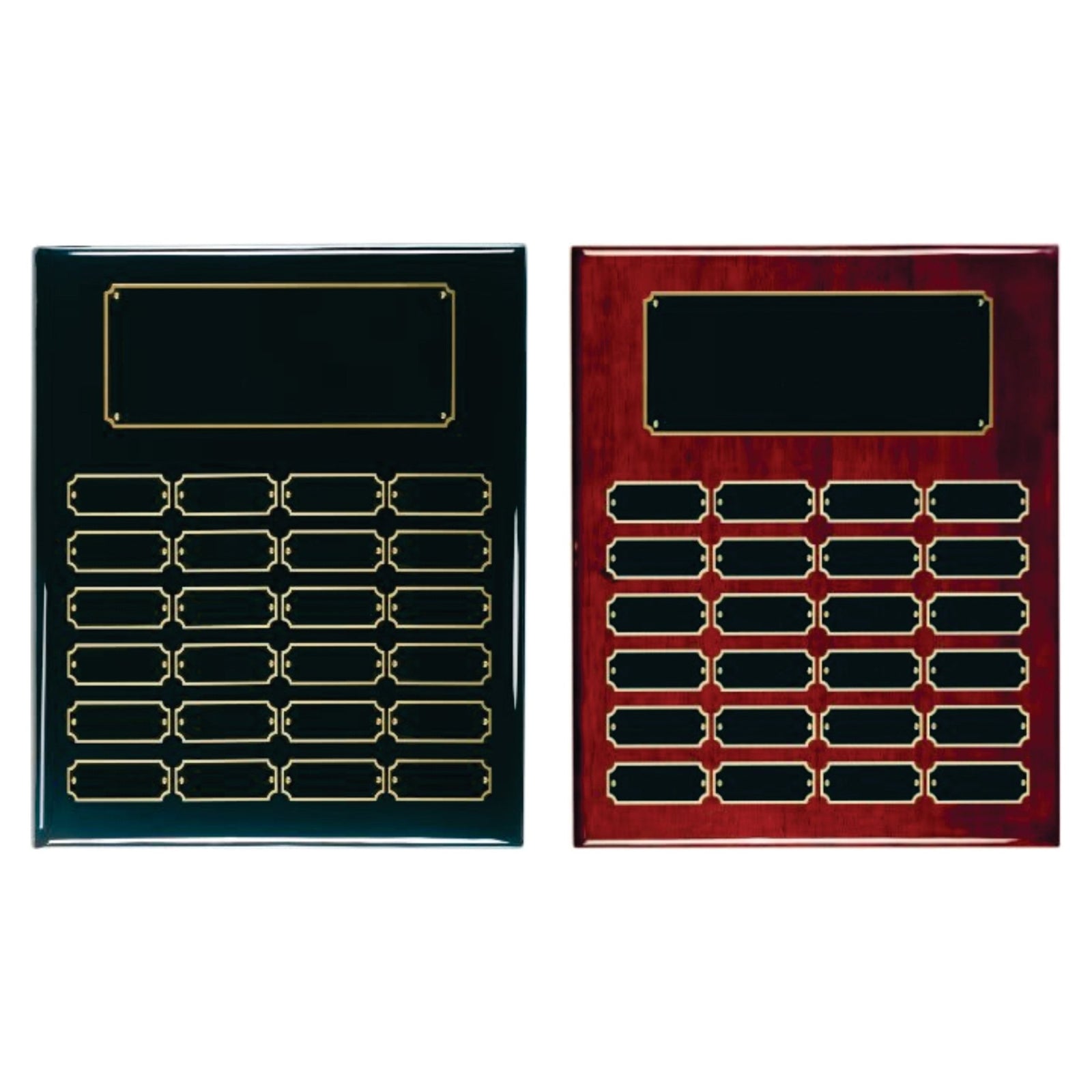 24 Plate Perpetual Plaque with Custom Engraving and Gloss Finish - Laser Traditions Engraving & Gift