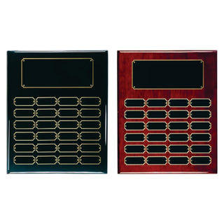 24 Plate Perpetual Plaque with Custom Engraving and Gloss Finish - Laser Traditions Engraving & Gift