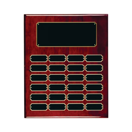 24 Plate Perpetual Plaque with Custom Engraving and Gloss Finish - Laser Traditions Engraving & Gift