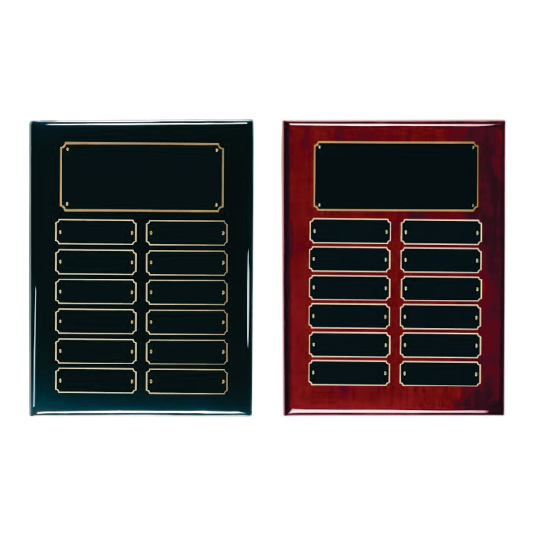 12 Plate Perpetual Plaque with Custom Engraving and Gloss Finish - Laser Traditions Engraving & Gift