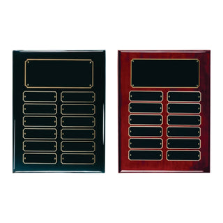 12 Plate Perpetual Plaque with Custom Engraving and Gloss Finish - Laser Traditions Engraving & Gift