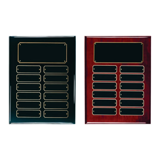 12 Plate Perpetual Plaque with Custom Engraving and Gloss Finish - Laser Traditions Engraving & Gift