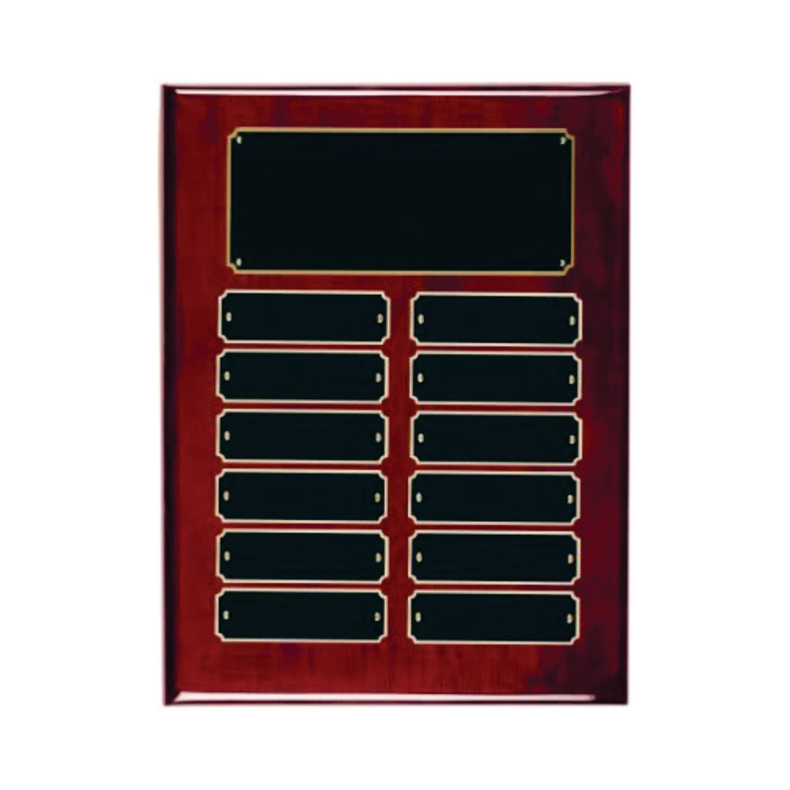 12 Plate Perpetual Plaque with Custom Engraving and Gloss Finish - Laser Traditions Engraving & Gift
