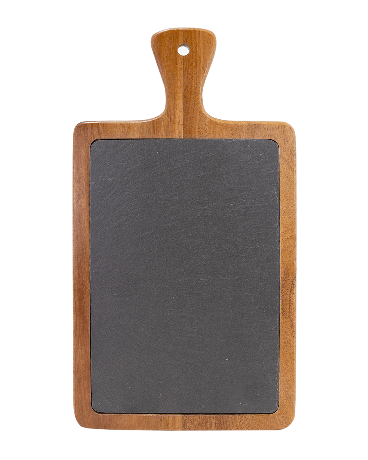 Custom Solid Wood & Slate Cutting Board - Laser Traditions Engraving & Gift
