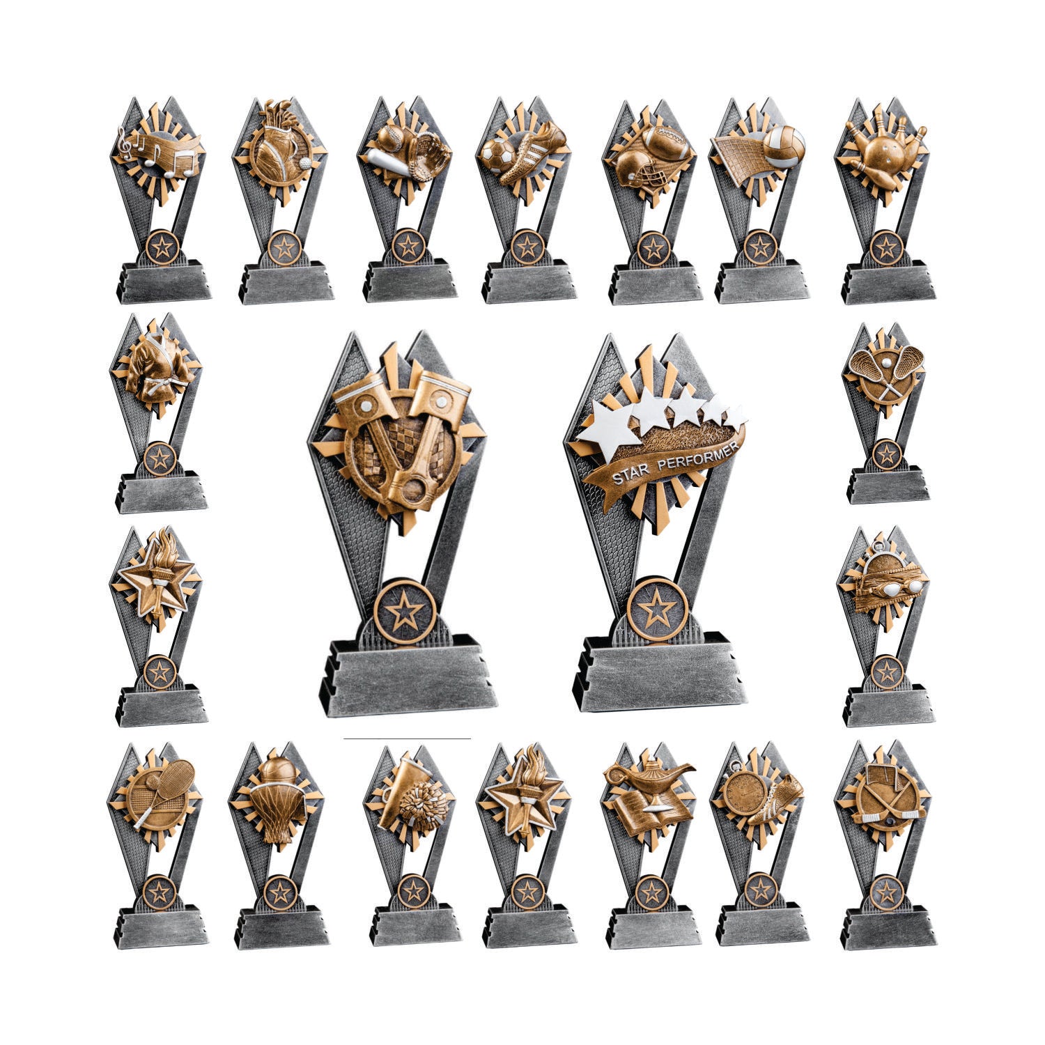 Sun Ray Resin Awards with Custom Engraving - Laser Traditions Engraving & Gift