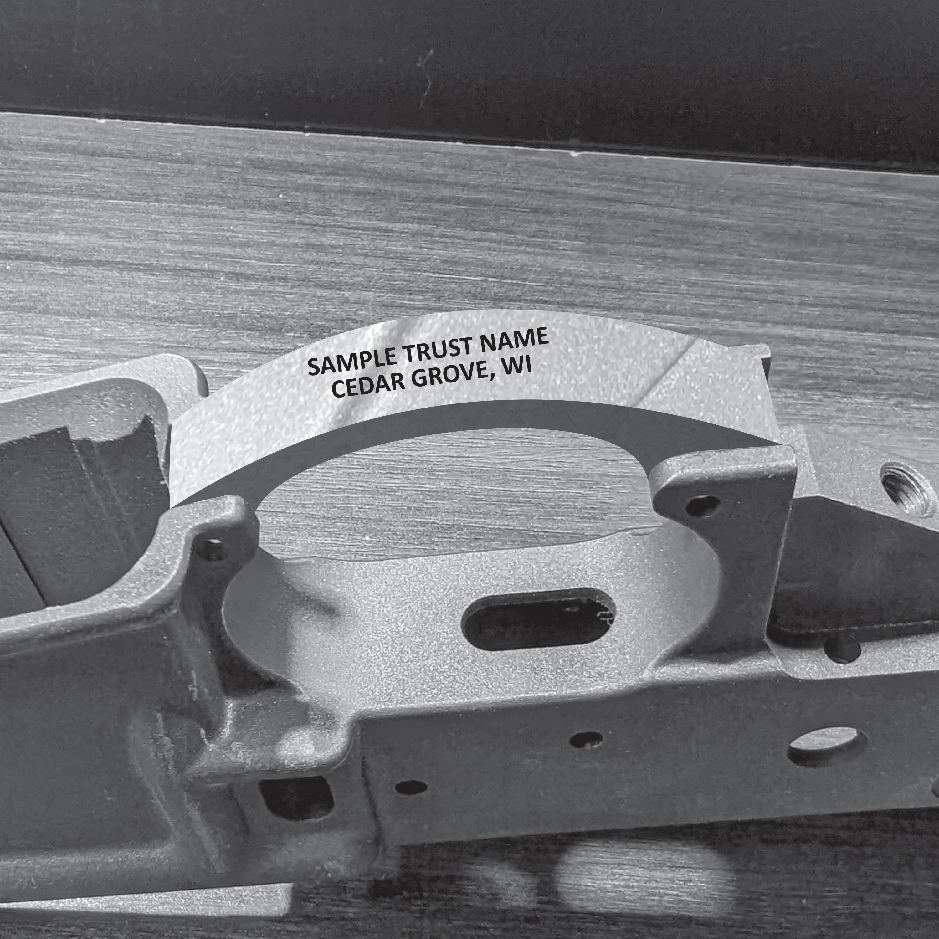 Trigger Guard Engraving Location for sbr nfa lower rifle 