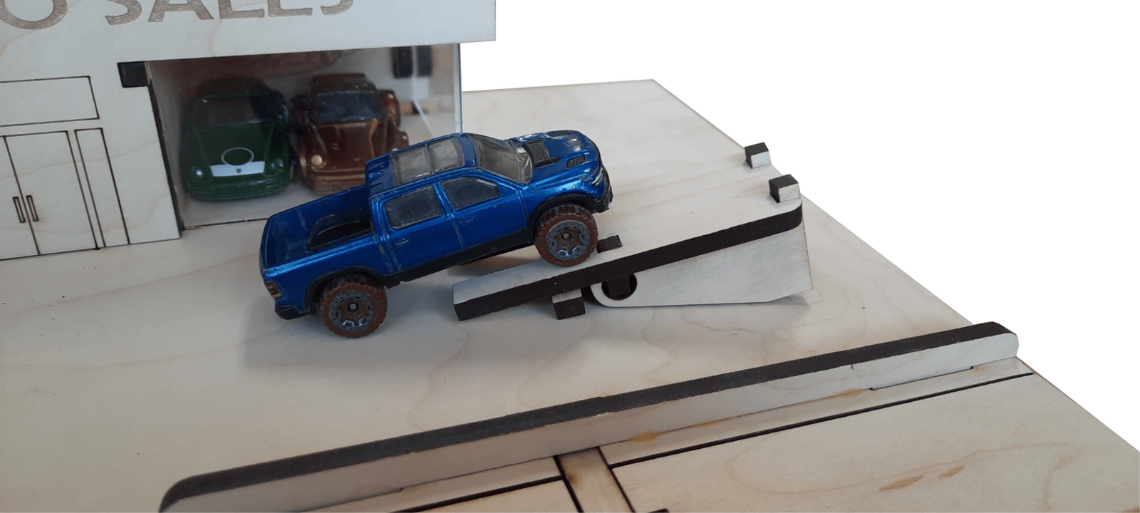 Car Dealer Building Kit DIY Matchbox Hot Wheels Toy - Laser Traditions Engraving & Gift