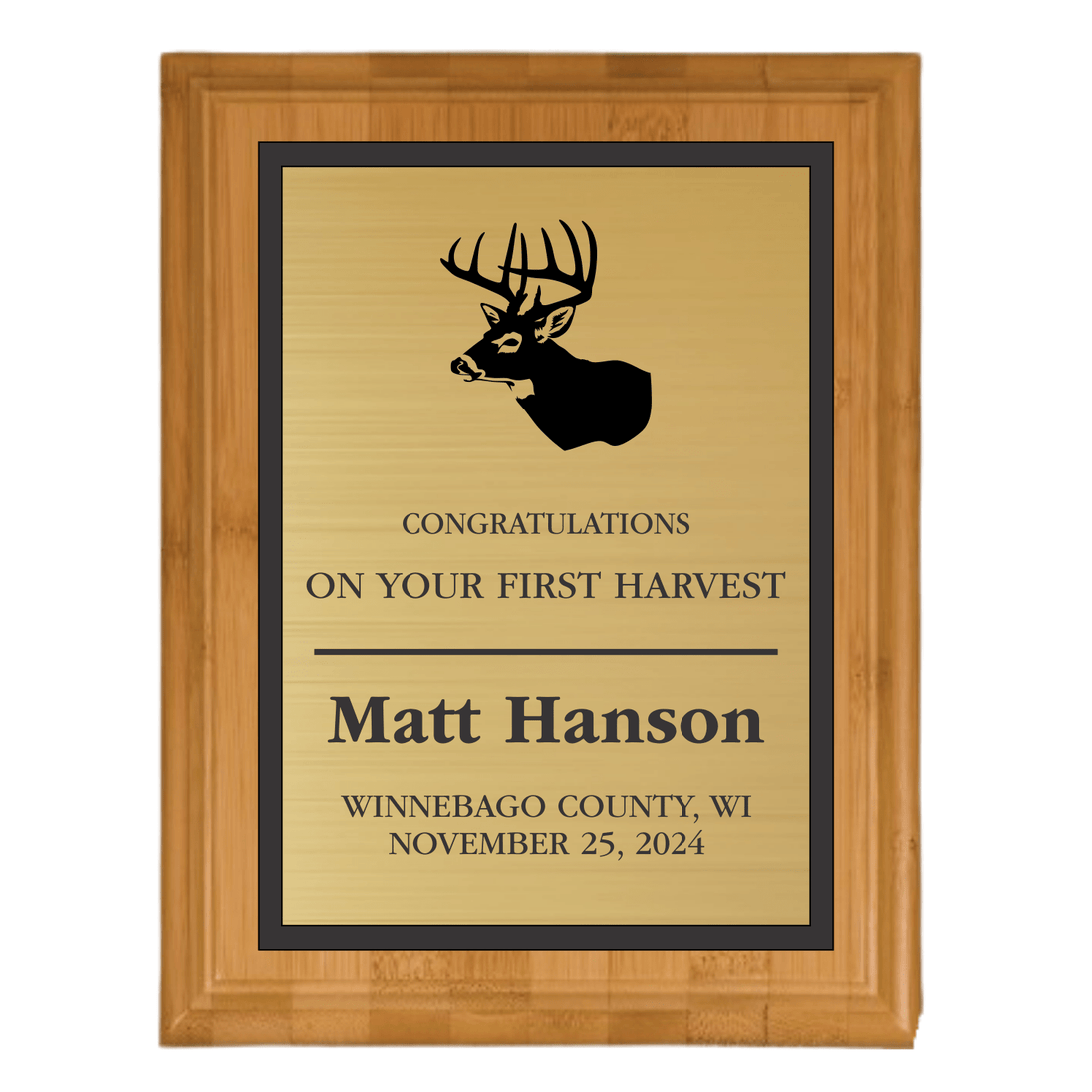 Custom Hunting Plaque - Laser Traditions Engraving & Gift