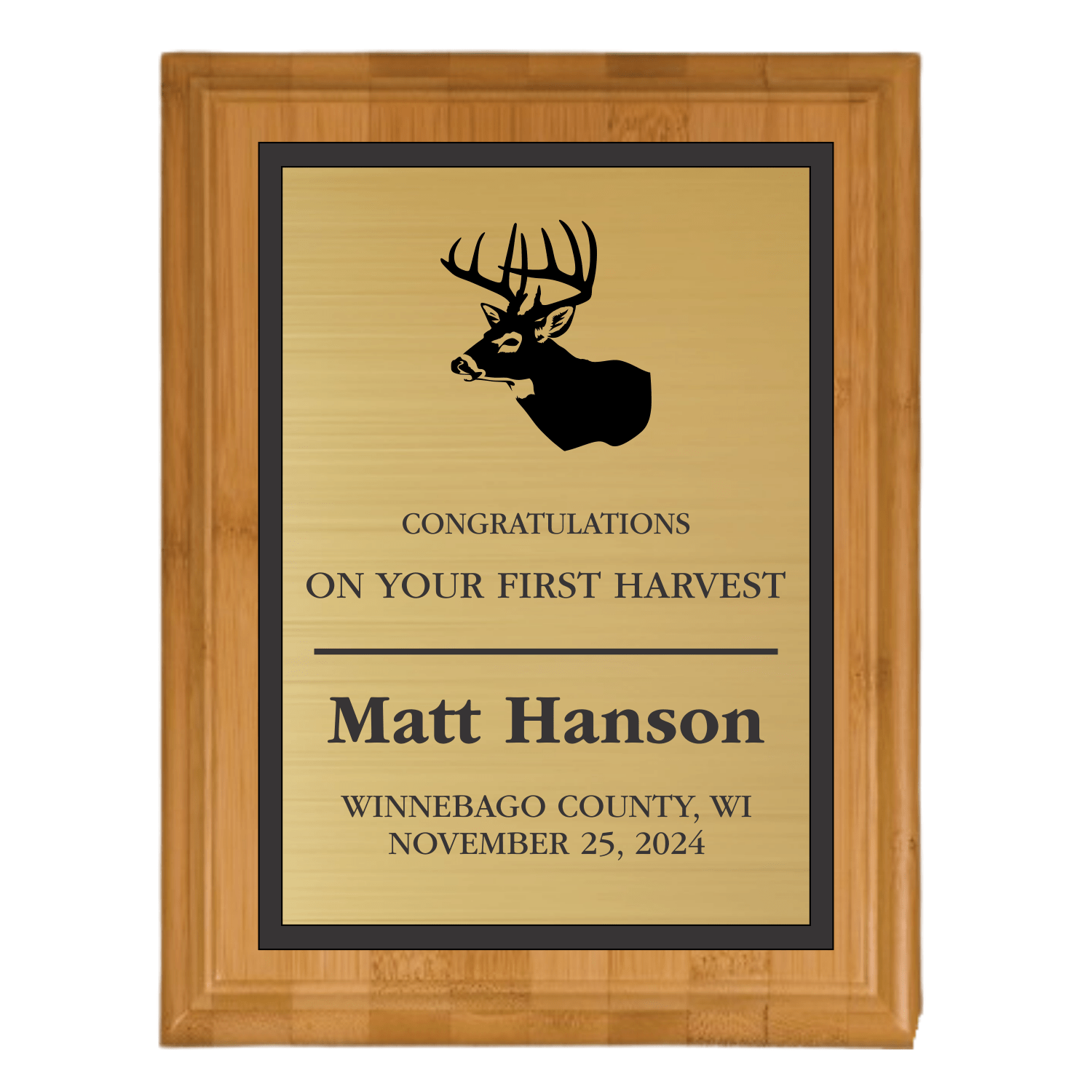 Custom Hunting Plaque - Laser Traditions Engraving & Gift