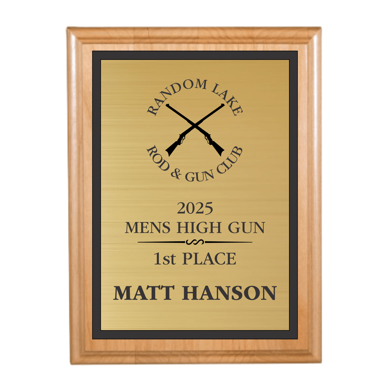 Custom Trap Shooting Plaque - Laser Traditions Engraving & Gift