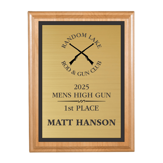 Custom Trap Shooting Plaque - Laser Traditions Engraving & Gift