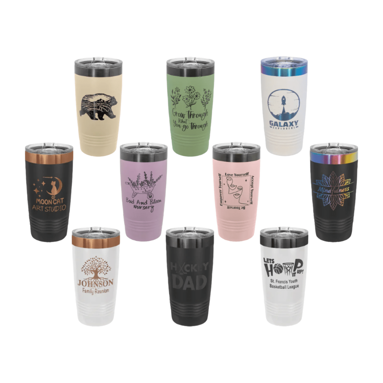 20oz Polar Camel Ring Neck Custom Engraved Tumbler - Laser Traditions Engraving & Gift