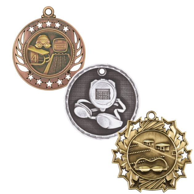 swimming medal collage