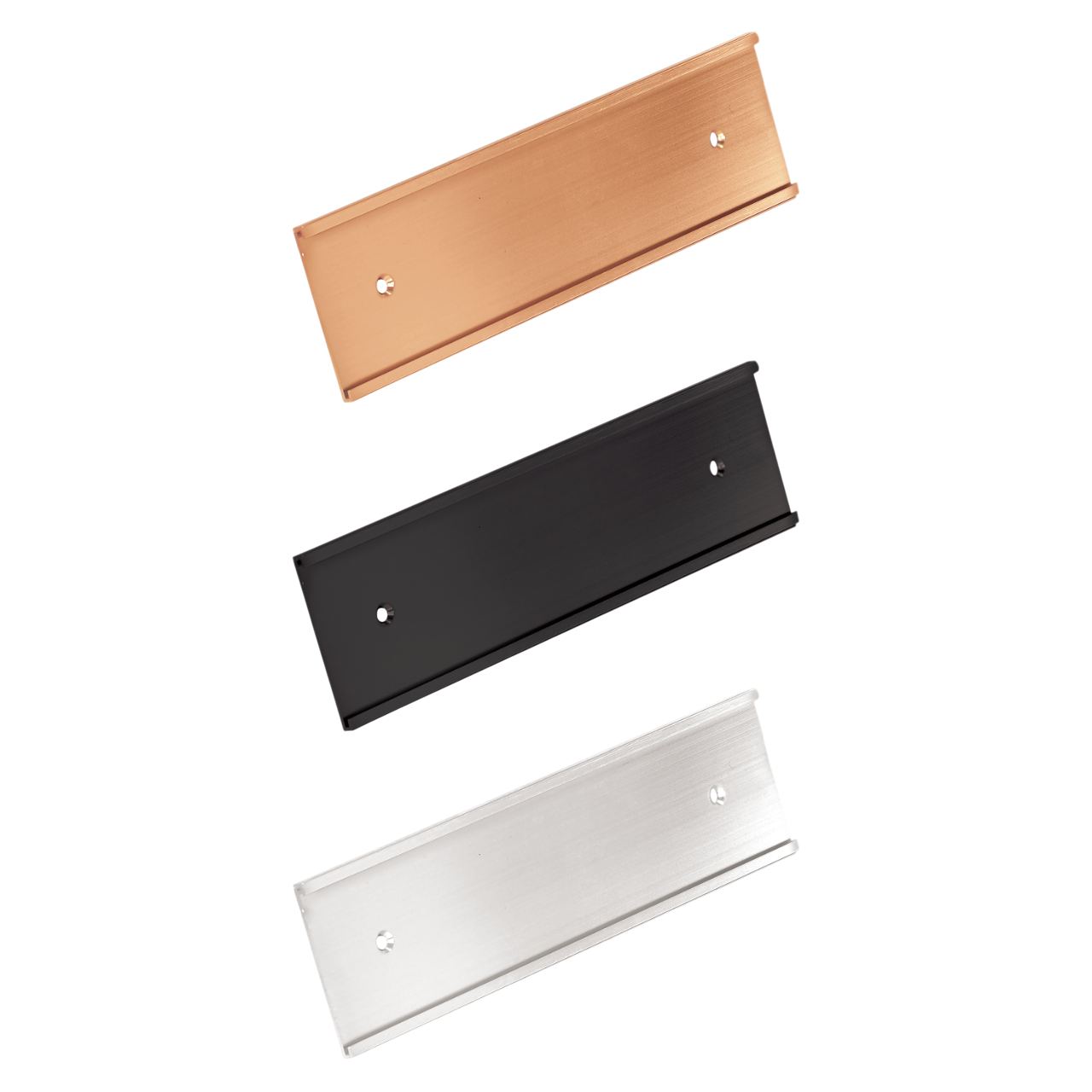 Screw Mount - Sleek Aluminum Wall Mounting Bracket & Name Plate