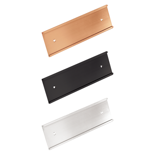 Screw Mount - Sleek Aluminum Wall Mounting Bracket & Name Plate