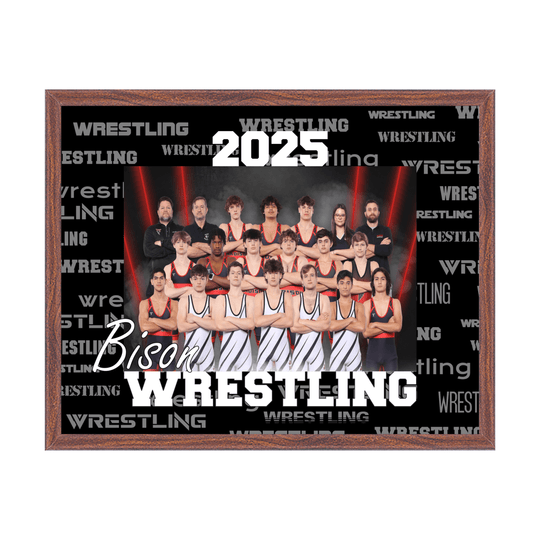 Custom Wrestling Team Photo Plaque - Laser Traditions Engraving & Gift