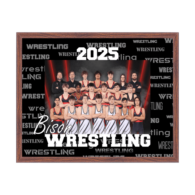 Custom Wrestling Team Photo Plaque - Laser Traditions Engraving & Gift
